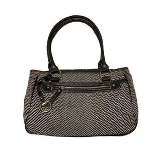 Vintage CHAPS Quiet Luxury Herringbone Handbag. Heritageprep  top handle bag.